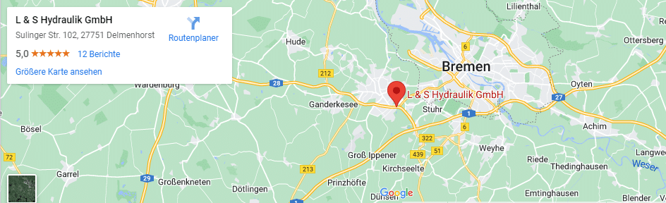 Anfahrtskarte L&S Hydraulik GmbH Delmenhorst
